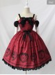 Black Sugar Bear Series Bowknot Sweet Lolita Sling Dress