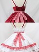 Margaret's Afternoon Tea Series Plaids Splice-color Bowknot Sweet Lolita Sling Dress