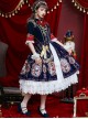 Fog-moon And Crown Series Court Style Elegance Classic Lolita OP Half Sleeve Dress Set