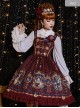 Fog-moon And Crown Series Court Style Elegance Classic Lolita JSK Bowknot Sling Dress