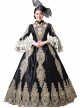 Lace Palace Style Black Trumpet Sleeve Classic Lolita Prom Dress