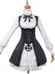 Princess Principal Cosplay Costume Gothic Lolita Black And White Long Sleeve Dress Set