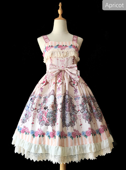 Flower Elf Series JSK Classic Lolita Dress Sling Dress