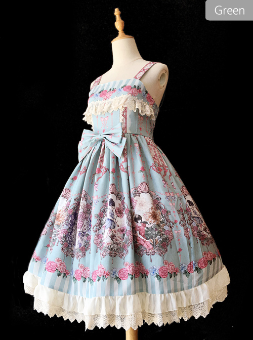 Flower Elf Series JSK Classic Lolita Dress Sling Dress