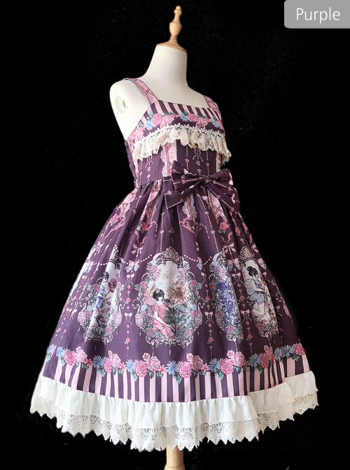 Flower Elf Series JSK Classic Lolita Dress Sling Dress