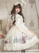 Old Time Dream Series Retro Printing JSK Classic Lolita Sling Dress