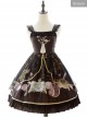 Old Time Dream Series Retro Printing JSK Classic Lolita Sling Dress