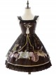 Old Time Dream Series Retro Printing JSK Classic Lolita Sling Dress