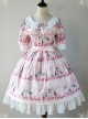 Magic Tea Party Wonderland Quartet Series OP Sweet Lolita Short Sleeve Dress