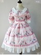 Magic Tea Party Wonderland Quartet Series OP Sweet Lolita Short Sleeve Dress