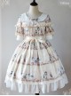 Magic Tea Party Wonderland Quartet Series OP Sweet Lolita Short Sleeve Dress