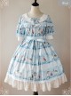 Magic Tea Party Wonderland Quartet Series OP Sweet Lolita Short Sleeve Dress