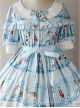 Magic Tea Party Wonderland Quartet Series OP Sweet Lolita Short Sleeve Dress