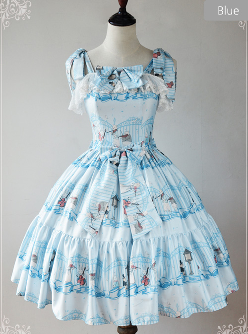 Magic Tea Party Wonderland Quartet Series JSK Sweet Lolita Sleeveless Dress