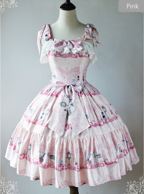 Magic Tea Party Wonderland Quartet Series JSK Sweet Lolita Sleeveless Dress