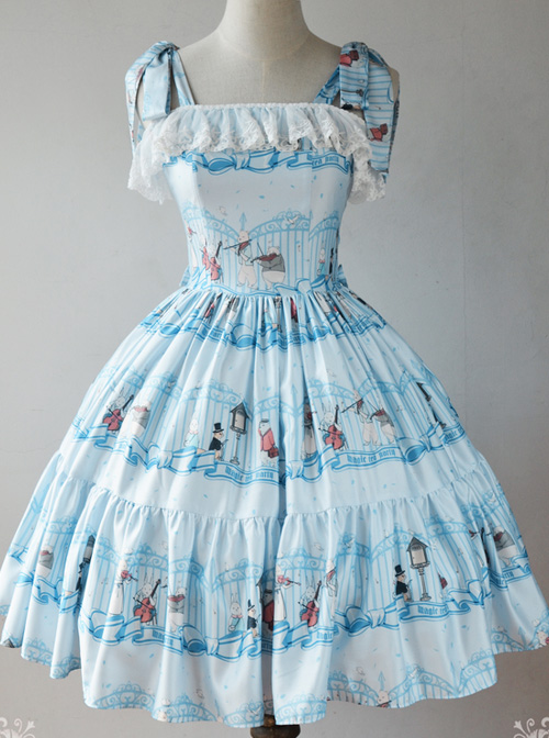 Magic Tea Party Wonderland Quartet Series JSK Sweet Lolita Sleeveless Dress