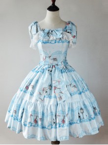 Magic Tea Party Wonderland Quartet Series JSK Sweet Lolita Sleeveless Dress