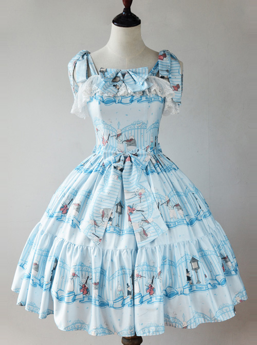 Magic Tea Party Wonderland Quartet Series JSK Sweet Lolita Sleeveless Dress