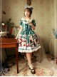 Magic Tea Party Sweet Christmas Series OP Cotton Lace Classic Lolita Short Sleeve Dress