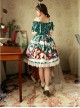 Magic Tea Party Sweet Christmas Series OP Cotton Lace Classic Lolita Short Sleeve Dress