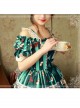 Magic Tea Party Sweet Christmas Series OP Cotton Lace Classic Lolita Short Sleeve Dress
