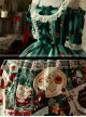 Magic Tea Party Sweet Christmas Series OP Cotton Lace Classic Lolita Short Sleeve Dress
