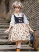 Strawberry Witch Mechanical Balloon Series JSK Punk Lolita Sling Dress