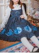 Lunar Eclipse Series Classic Lolita Dark Blue Sling Dress