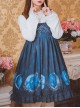 Lunar Eclipse Series Classic Lolita Dark Blue Sling Dress