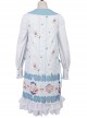 Soft Pancake Series Blue JSK Classic Lolita Sleeveless Dress And Long Sleeve Lining Dress Set