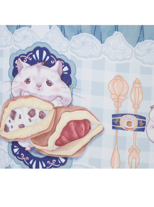Soft Pancake Series Blue JSK Classic Lolita Sleeveless Dress And Long Sleeve Lining Dress Set