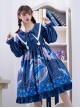 Nebula Whale Series OP Printing Classic Lolita Long Sleeve Dress