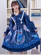 Nebula Whale Series OP Printing Classic Lolita Long Sleeve Dress