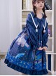 Nebula Whale Series OP Printing Classic Lolita Long Sleeve Dress