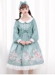 Rabbit Basket Series OP Doll Collar Classic Lolita Long Sleeve Dress