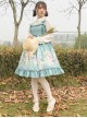 Rabbit Basket Series JSK Ruffle Classic Lolita Sling Dress