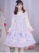 Carousel Series JSK Ruffle Sweet Lolita Purple Sling Dress