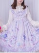 Carousel Series JSK Ruffle Sweet Lolita Purple Sling Dress