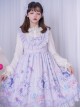 Carousel Series JSK Ruffle Sweet Lolita Purple Sling Dress