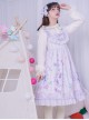 Carousel Series JSK Ruffle Sweet Lolita Purple Sling Dress