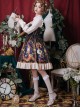 Time Machine Heart Series Printing JSK Retro Classic Lolita Sling Dress