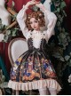 Time Machine Heart Series Printing JSK Retro Classic Lolita Sling Dress