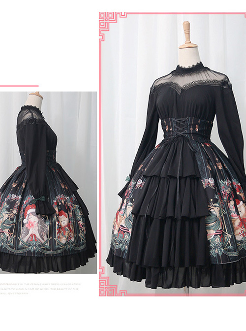 Alice's Christmas Series OP Classic Lolita Long Sleeve Dress