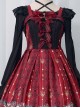 Alice's Christmas Series JSK Classic Lolita Wine Red Sling Dress