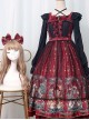 Alice's Christmas Series JSK Classic Lolita Wine Red Sling Dress