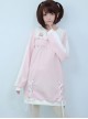 Small Square Collar Milk Sleeve Dress Printing Sweet Lolita Long Sleeve Dress