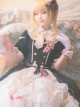 Cardcaptor Sakura Series OP Black And White Sweet Lolita Short Sleeve Dress