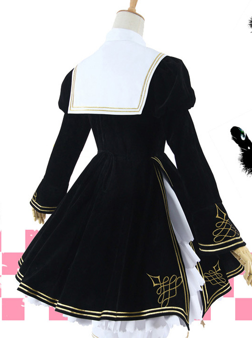 Cardcaptor Sakura Series OP Black Angel Gothic Lolita Long Sleeve Dress