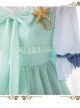 Marine Princess Series Sweet Lolita Gradient Sling Dress And Short Sleeve Lining