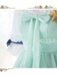 Marine Princess Series Sweet Lolita Gradient Sling Dress And Short Sleeve Lining